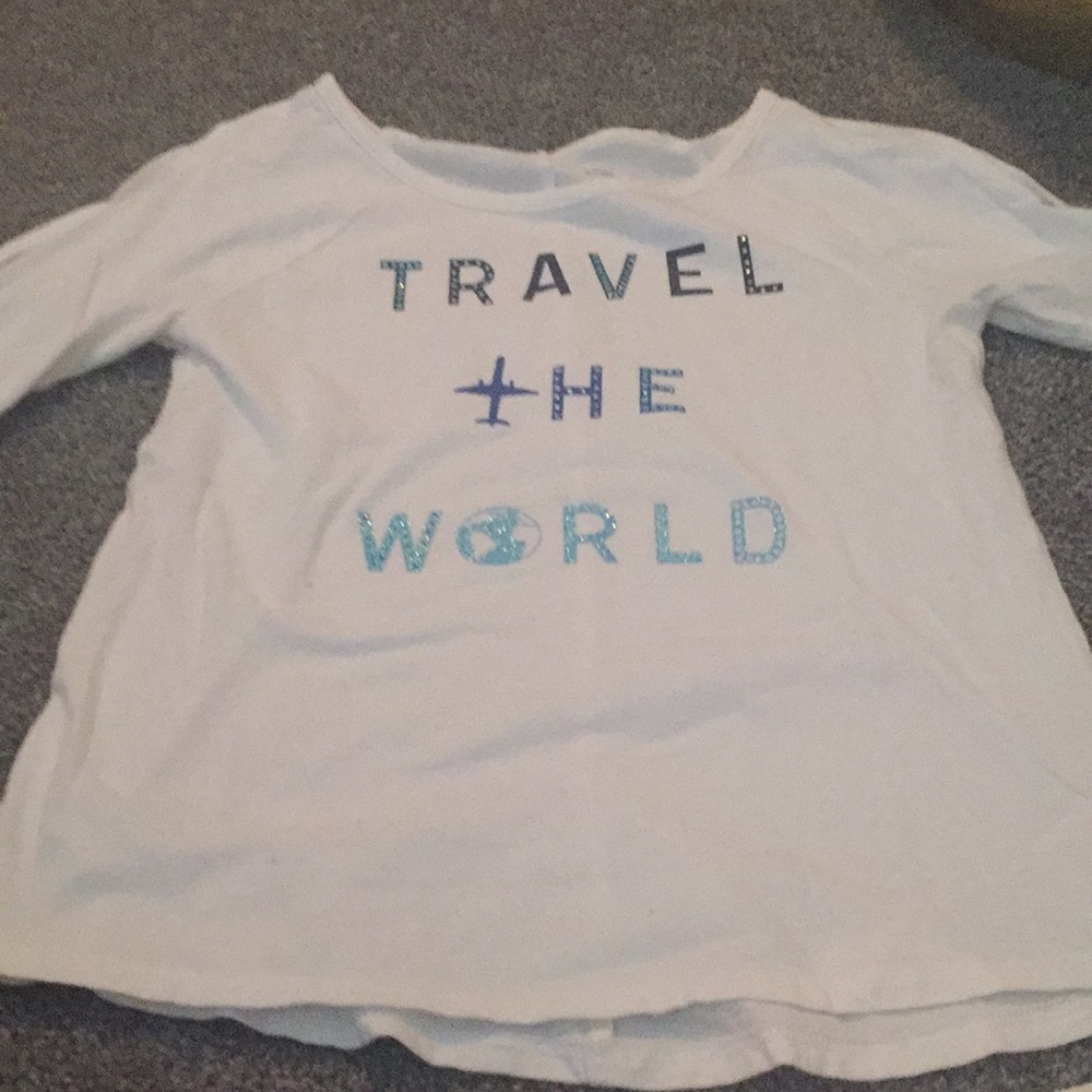 White shirt form justice size 10